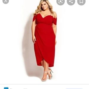 NWT City Chic Scarlet Red dress
